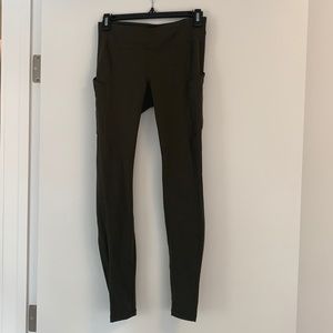 NEW- Olive Green Lululemon Fast & Free Leggings